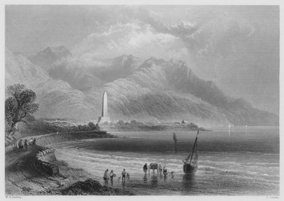 Monument du Général Ross, Ross-Trevor (gravure) - William Henry (after) Bartlett