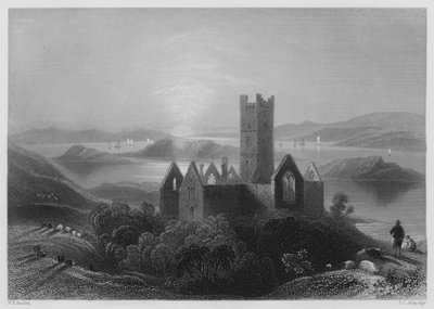 Abbaye de Roserk (gravure) - William Henry (after) Bartlett