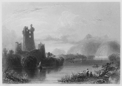 Château de Ross, Killarney (gravure) - William Henry (after) Bartlett