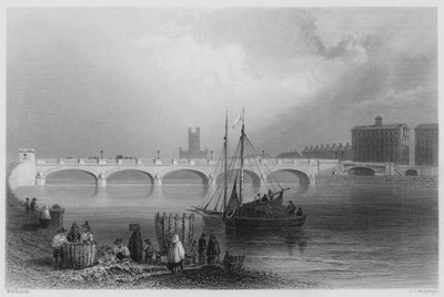 Pont Wellesley, Limerick (gravure) - William Henry (after) Bartlett