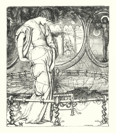 La Dame de Shalott - William Henry (after) Hunt