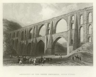 Aqueduc des empereurs, près de Pyrgo, Turquie - William Henry Bartlett