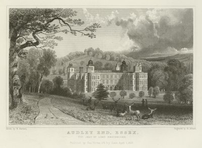 Audley End, Essex, la résidence de Lord Braybrooke - William Henry Bartlett