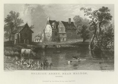 Abbaye de Beleigh, près de Maldon, Essex - William Henry Bartlett