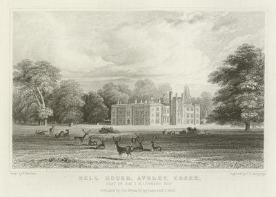Bell House, Aveley, Essex, Siège de Sir T B Lennard, Baronet - William Henry Bartlett