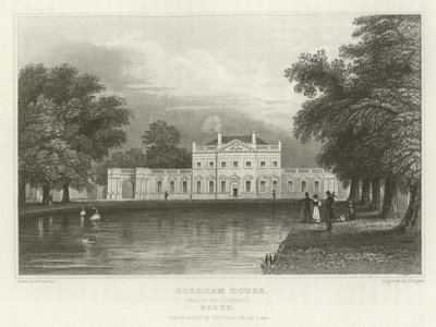 Boreham House, siège de Sir J Tyrrell, Essex - William Henry Bartlett