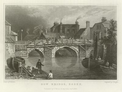 Pont Bow, Essex - William Henry Bartlett