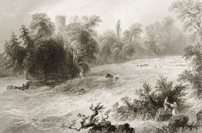 Castleconnell et rapides de Doonass, comté de Limerick, Irlande, extrait de 