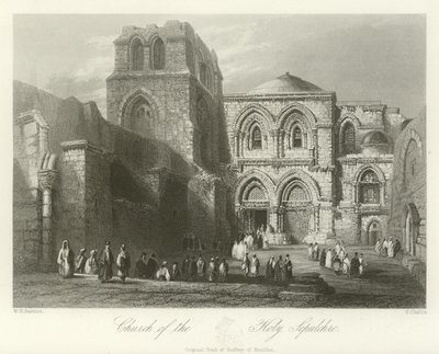 Église du Saint-Sépulcre, Jérusalem - William Henry Bartlett