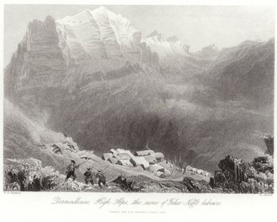 Dormeilleuse dans les Hautes Alpes - William Henry Bartlett