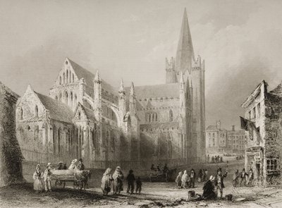 Extérieur de la cathédrale Saint-Patrick, Dublin, de 