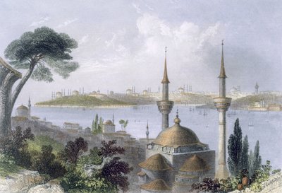 Vue générale de Constantinople depuis Scutari, vers 1850 - William Henry Bartlett