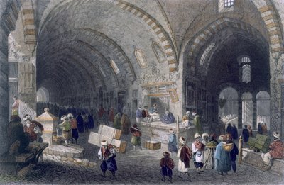 Grande avenue dans le Tchartchi, vers 1850 (aquatinte en couleur) - William Henry Bartlett