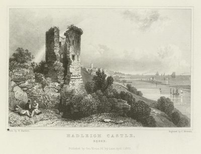 Château de Hadleigh, Essex - William Henry Bartlett