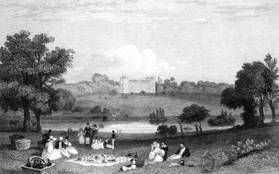 Hallingbury Place, Essex, gravée par Henry Wallis, 1832 - William Henry Bartlett