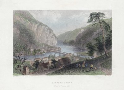 Harpers Ferry (du côté du Potomac) - William Henry Bartlett