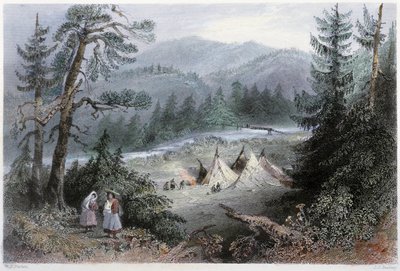 Camp indien près du pont du Général, région d