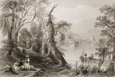 Innisfallen, lac de Killarney, comté de Killarney, de 