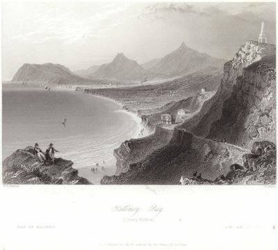 Baie de Killiney dans le comté de Wicklow - William Henry Bartlett