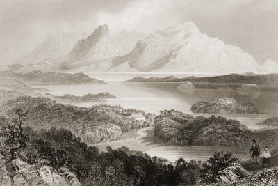 Lac Garromin, Connemara, comté de Galway, de 