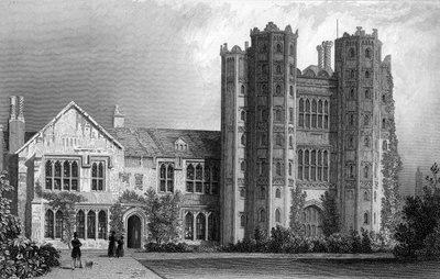 Layer Marney Tower, Essex, gravé par Henry Wallis, 1832 - William Henry Bartlett