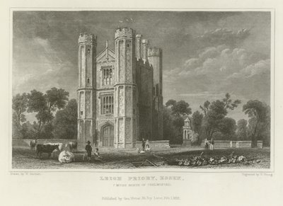 Leigh Priory, Essex, à 7 miles au nord de Chelmsford - William Henry Bartlett