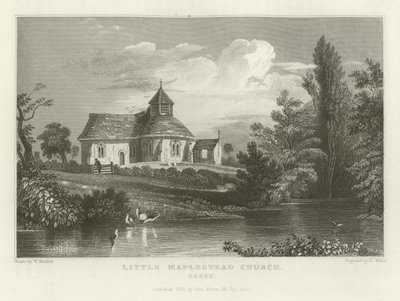 Église de Little Maplestead, Essex - William Henry Bartlett