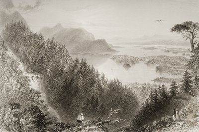 Lacs Lower et Turk, comté de Killarney, Irlande, de 