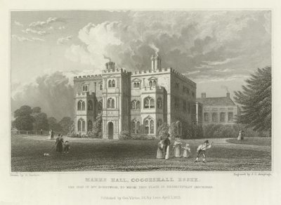 Marks Hall, Coggeshall, Essex, la Demeure de Mme Honeywood - William Henry Bartlett