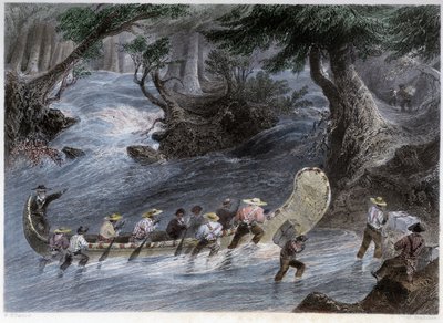 Balades en canoë pour hommes - William Henry Bartlett