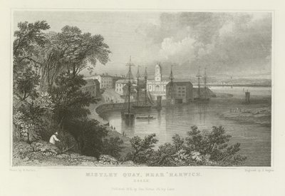 Quai de Mistley, près de Harwich, Essex - William Henry Bartlett