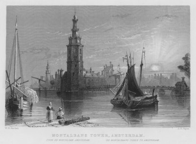 Tour de Montalbans, Amsterdam - William Henry Bartlett