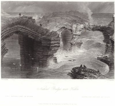 Ponts naturels près de Kilkee - William Henry Bartlett