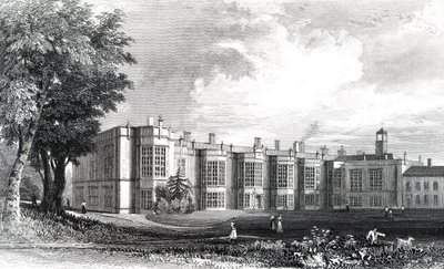 New Hall, près de Chelmsford, Essex, gravé par William Watkins, c.1832 - William Henry Bartlett
