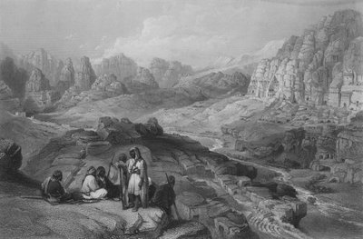 Petra, site de la ville, Jérémie XLIX - William Henry Bartlett