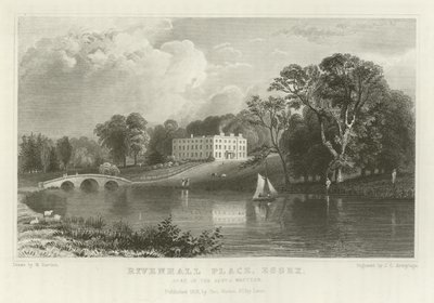 Rivenhall Place, Essex, siège du révérend J Western - William Henry Bartlett