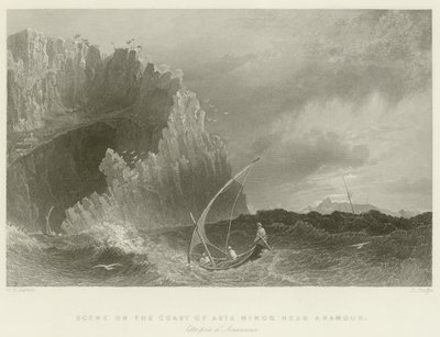Scène sur la côte de l