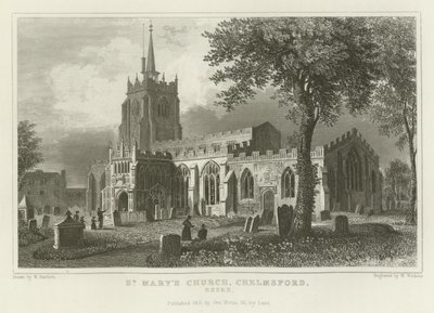 Église Sainte-Marie, Chelmsford, Essex - William Henry Bartlett