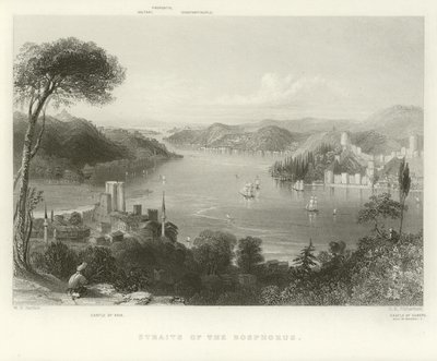 Détroit du Bosphore - William Henry Bartlett