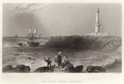 Le phare, Aberdeen - William Henry Bartlett