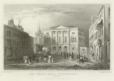 Le Shire Hall, Chelmsford, Essex - William Henry Bartlett