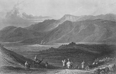 Le village de Zgarti, Mont Liban - William Henry Bartlett