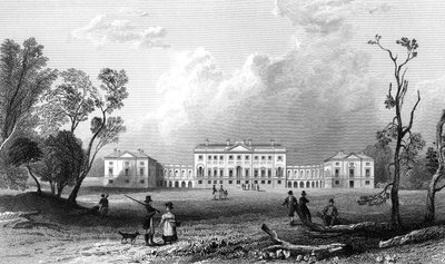 Thorndon Hall, Essex, gravé par Henry Adland, 1832 - William Henry Bartlett