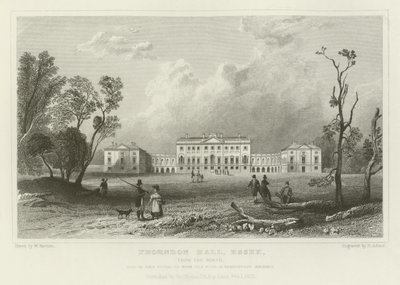 Thorndon Hall, Essex, du nord, siège de Lord Petrie - William Henry Bartlett