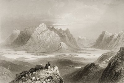 Vue de Cloonacartin Hill, Connemara, Comté de Galway, de 