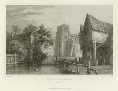 Abbaye de Waltham, Essex - William Henry Bartlett