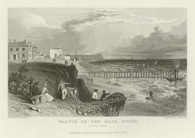 Walton-on-the-Naze, Essex, vue sud - William Henry Bartlett