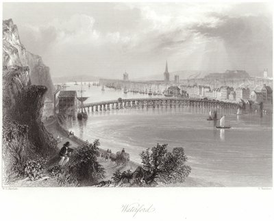 Waterford dans le comté de Waterford - William Henry Bartlett