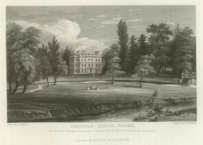 Writtle Lodge, Essex, la résidence de Vicesimus Knox, Esquire - William Henry Bartlett