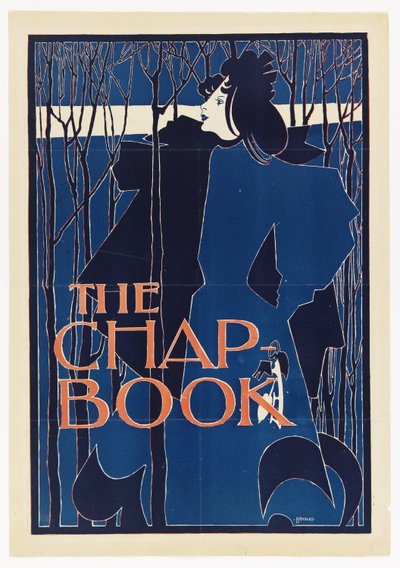 La Dame Bleue, affiche pour The Chap-Book - William Henry Bradley